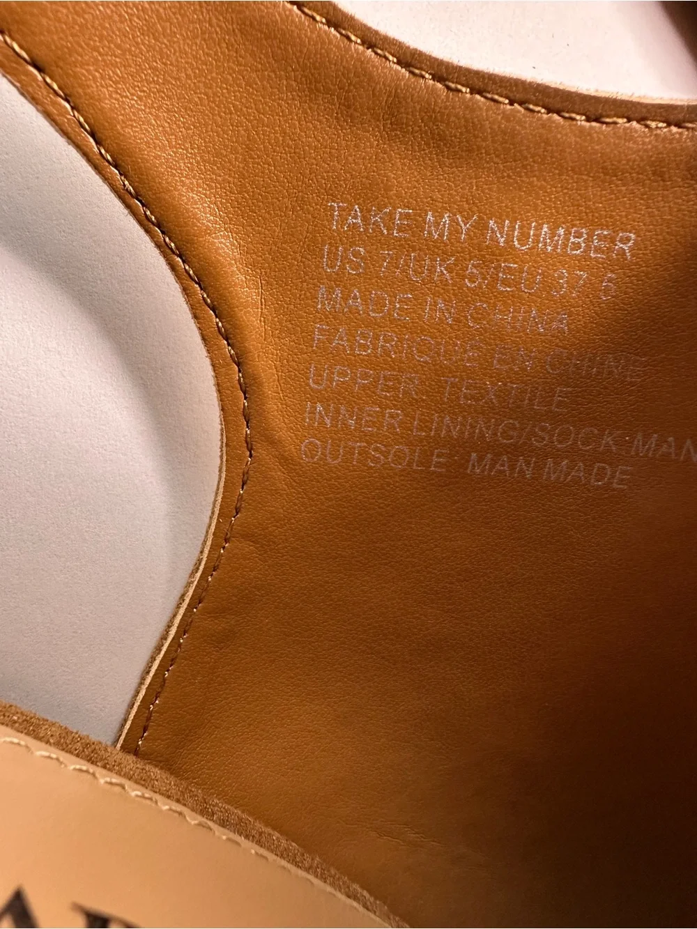 JustFab Tan Suede Peep-Toe Ankle Tie Mules - Picture 3 of 12